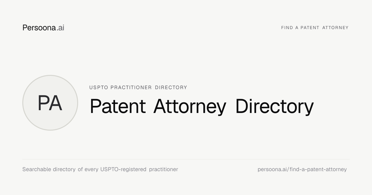 Parul P Anderson · Registered patent agent · Persoona.ai